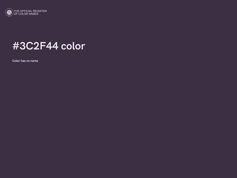 #3C2F44 color image