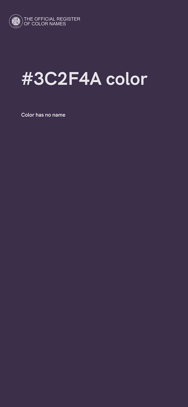 #3C2F4A color image