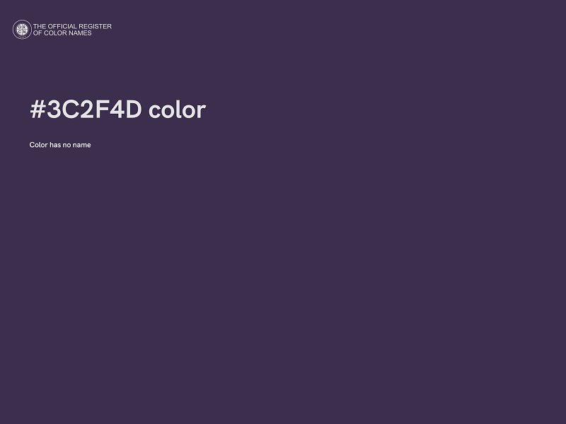 #3C2F4D color image