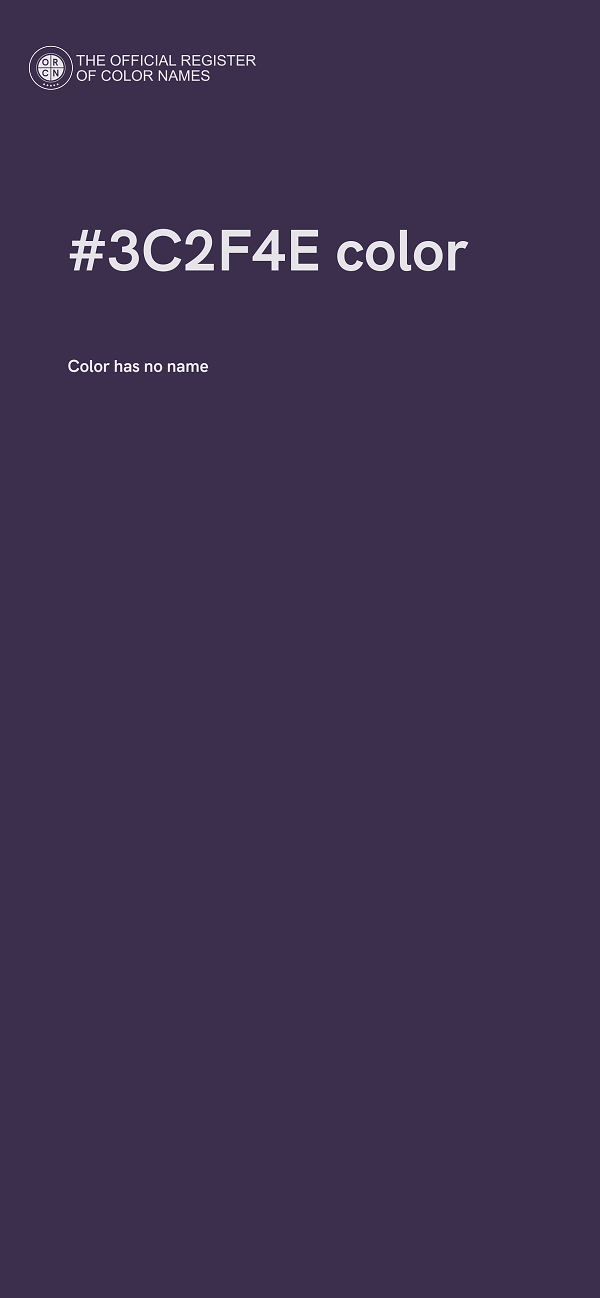 #3C2F4E color image