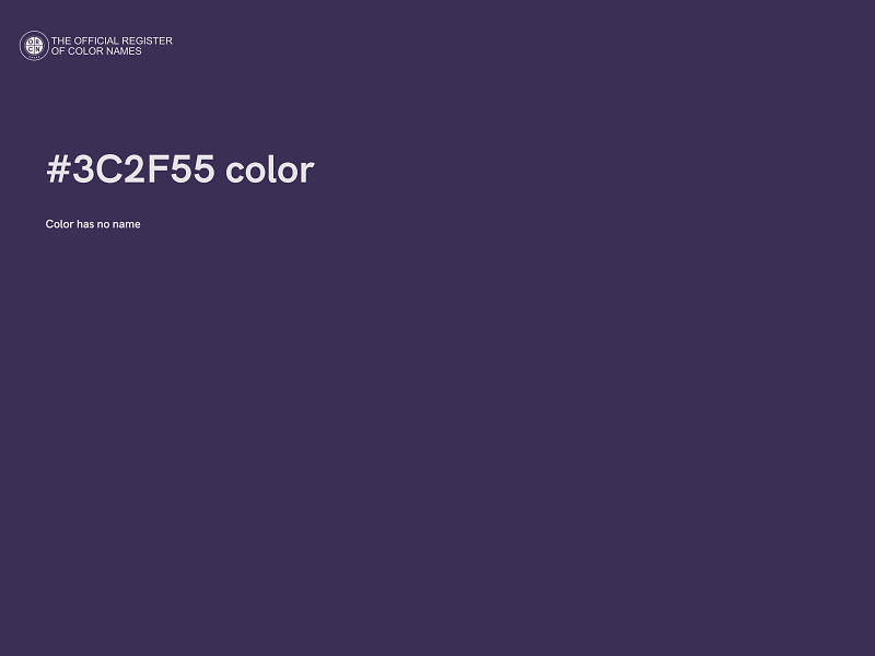 #3C2F55 color image
