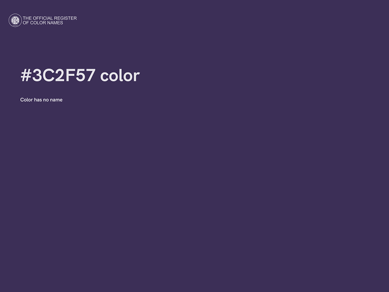 #3C2F57 color image