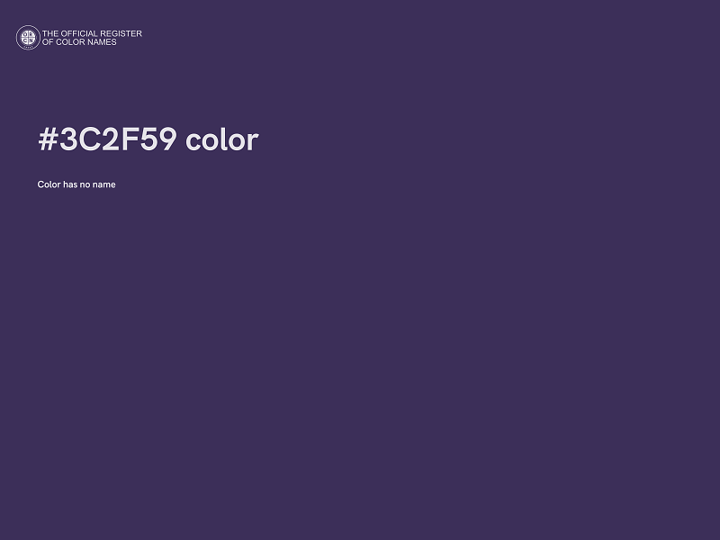 #3C2F59 color image