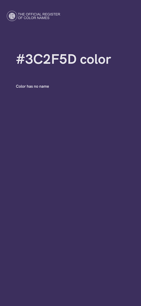 #3C2F5D color image