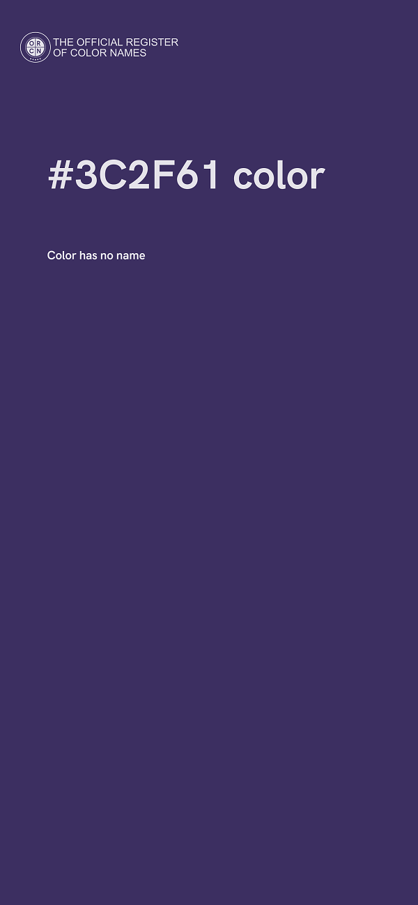 #3C2F61 color image