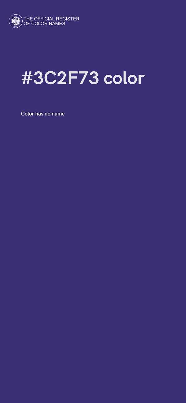 #3C2F73 color image