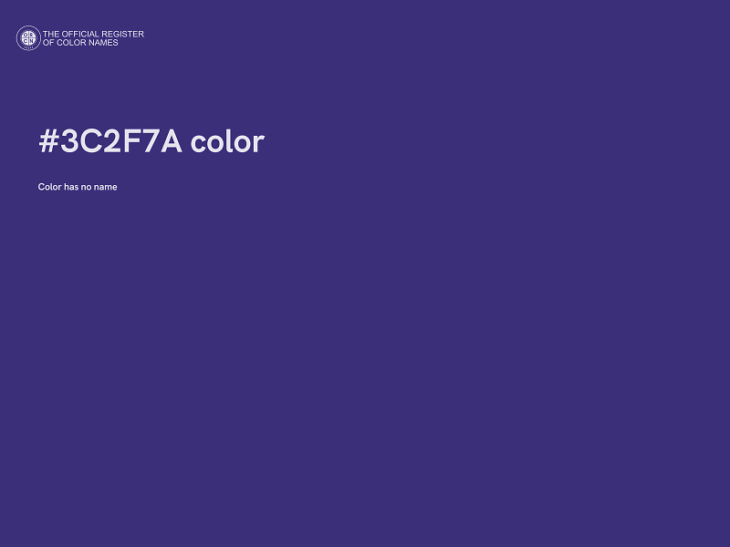 #3C2F7A color image