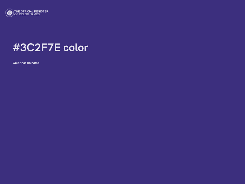 #3C2F7E color image