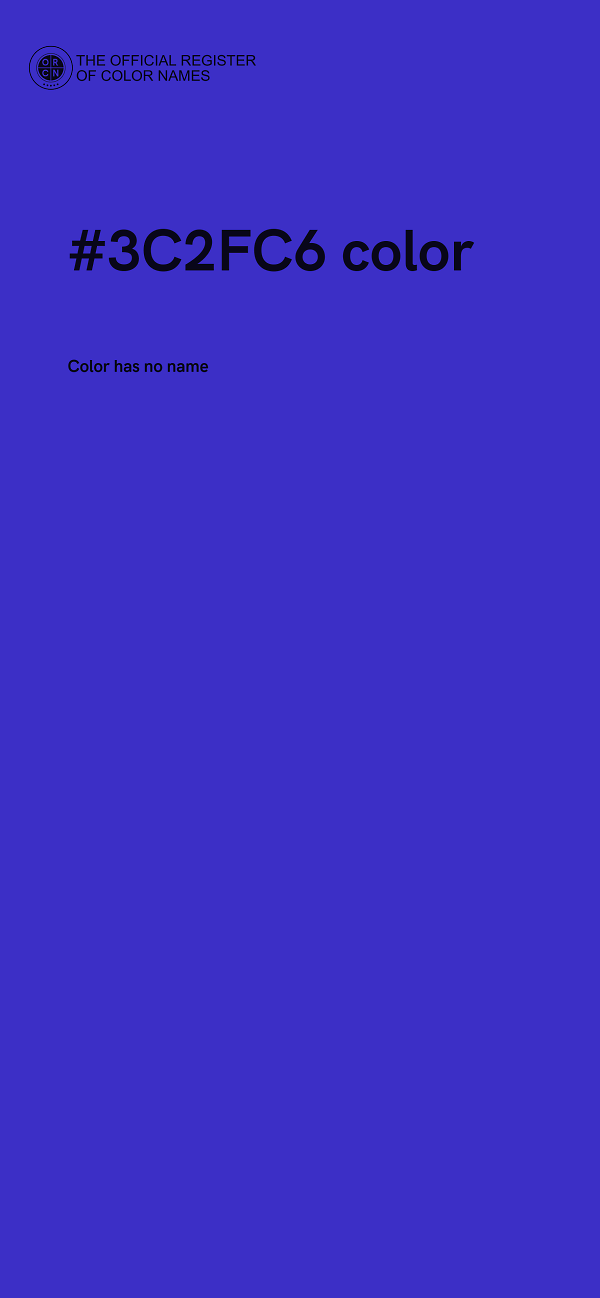 #3C2FC6 color image
