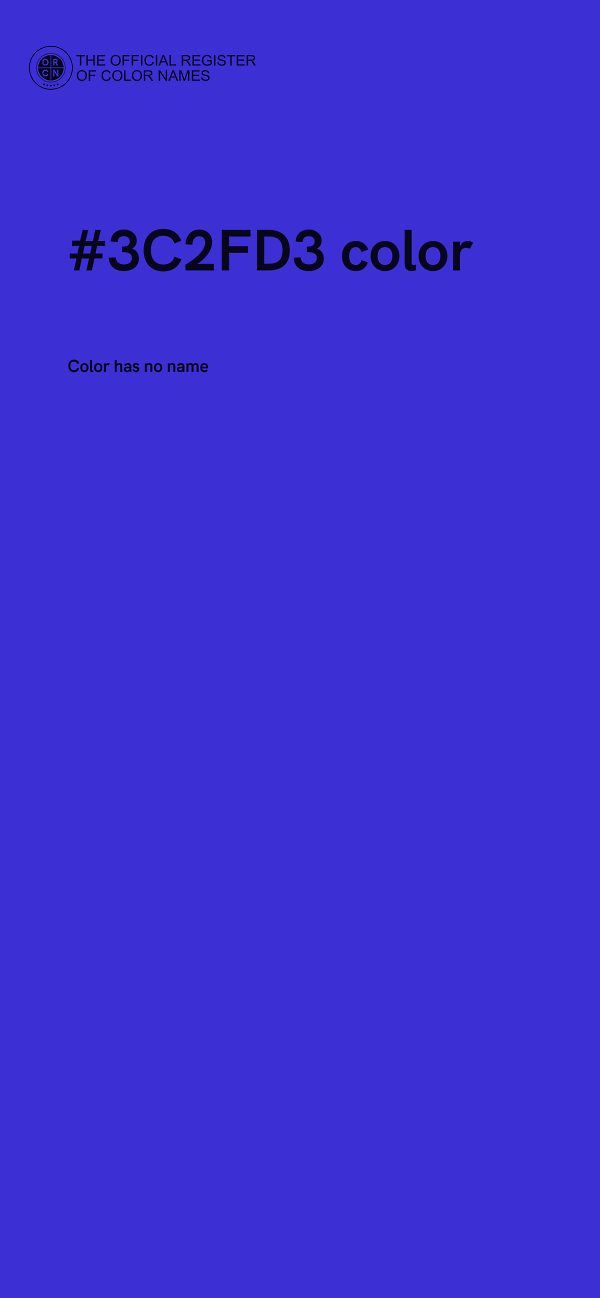 #3C2FD3 color image