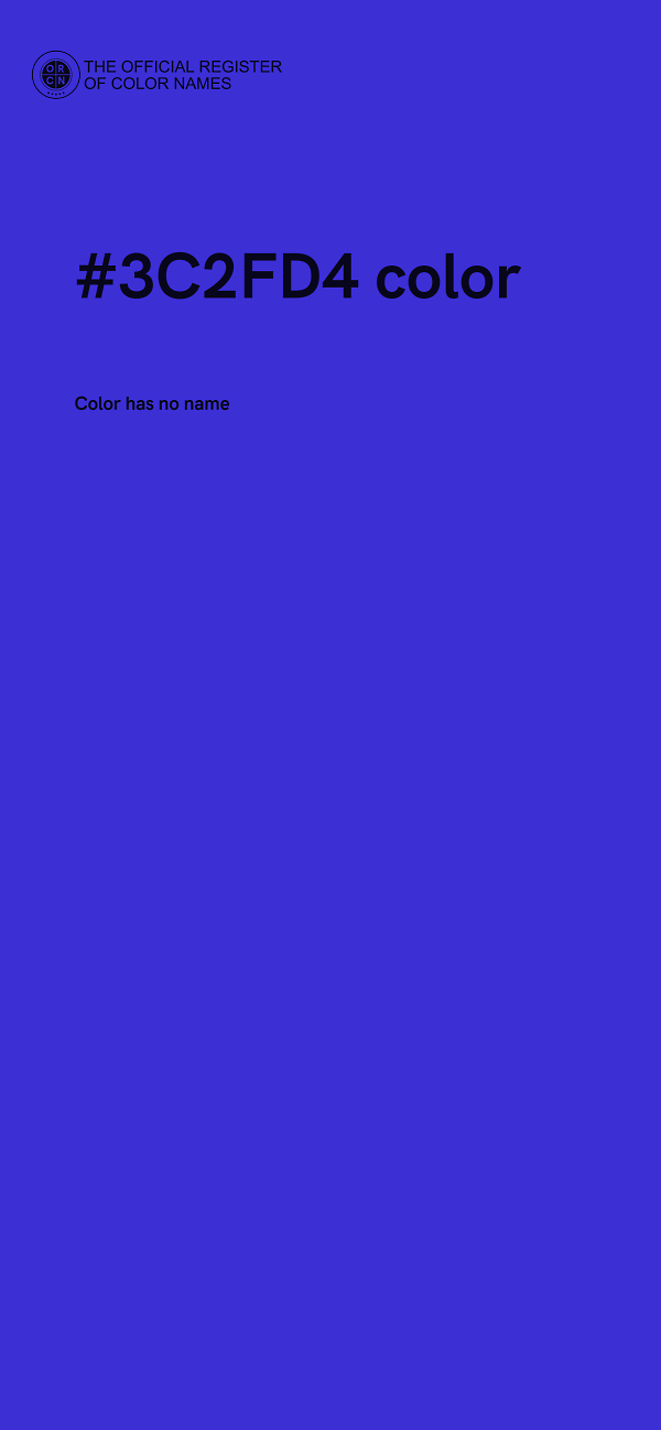 #3C2FD4 color image