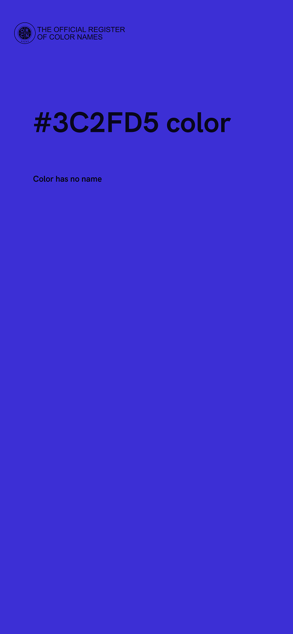#3C2FD5 color image