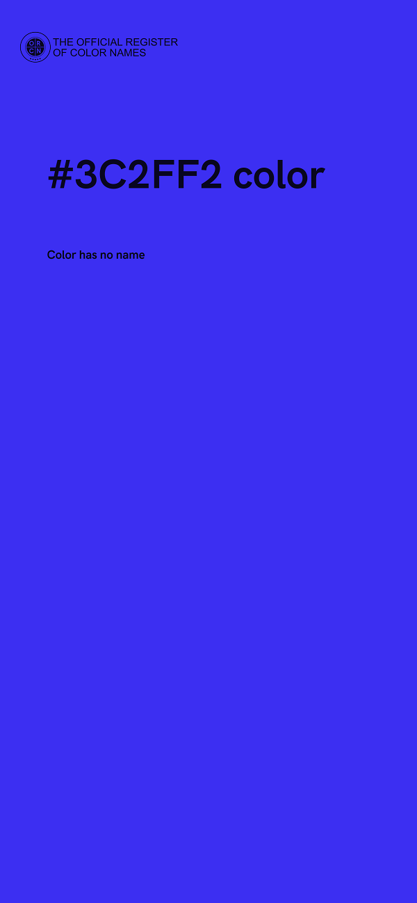 #3C2FF2 color image