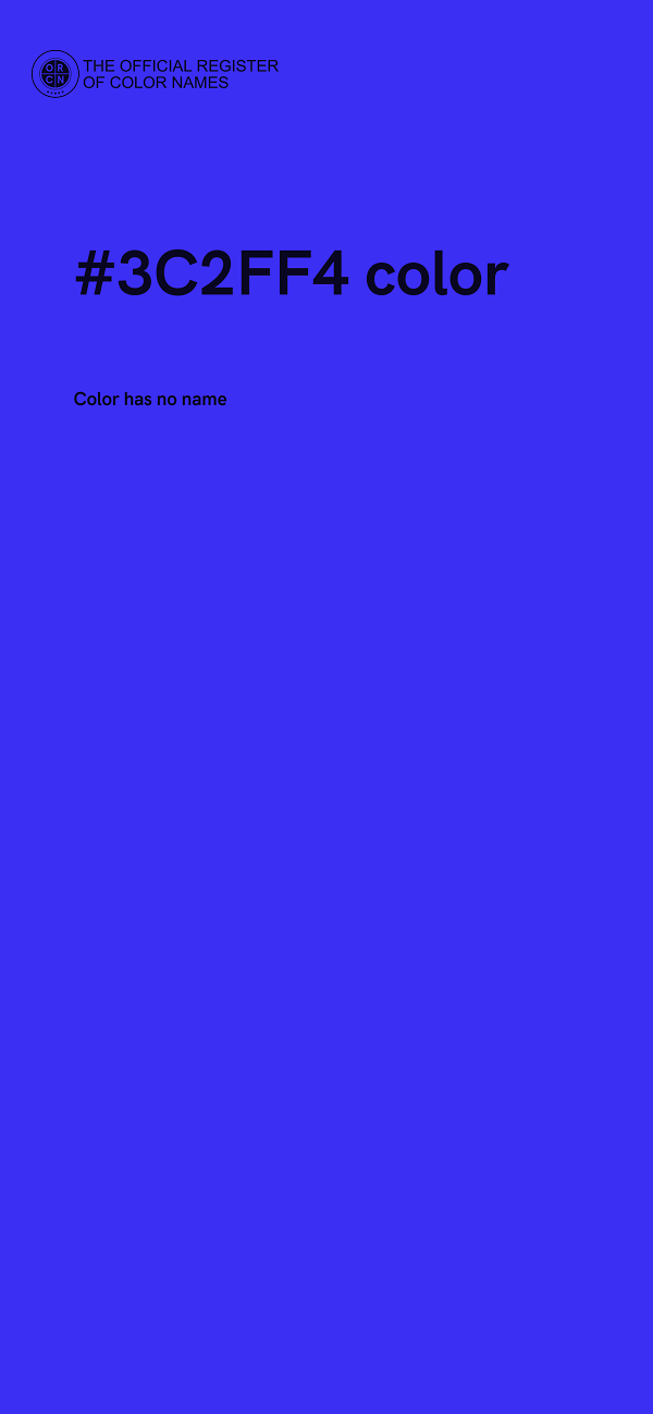 #3C2FF4 color image