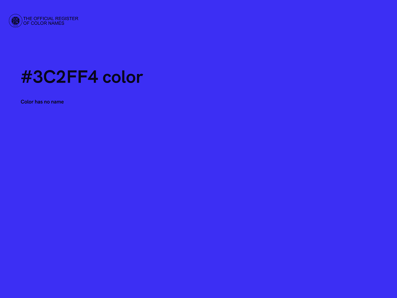 #3C2FF4 color image