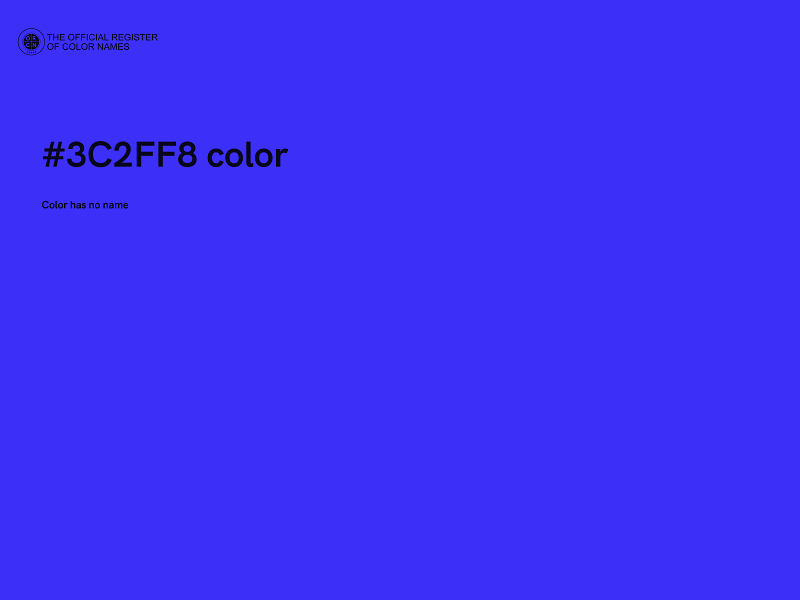 #3C2FF8 color image