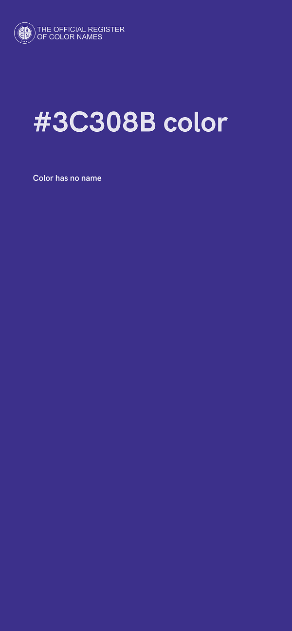 #3C308B color image