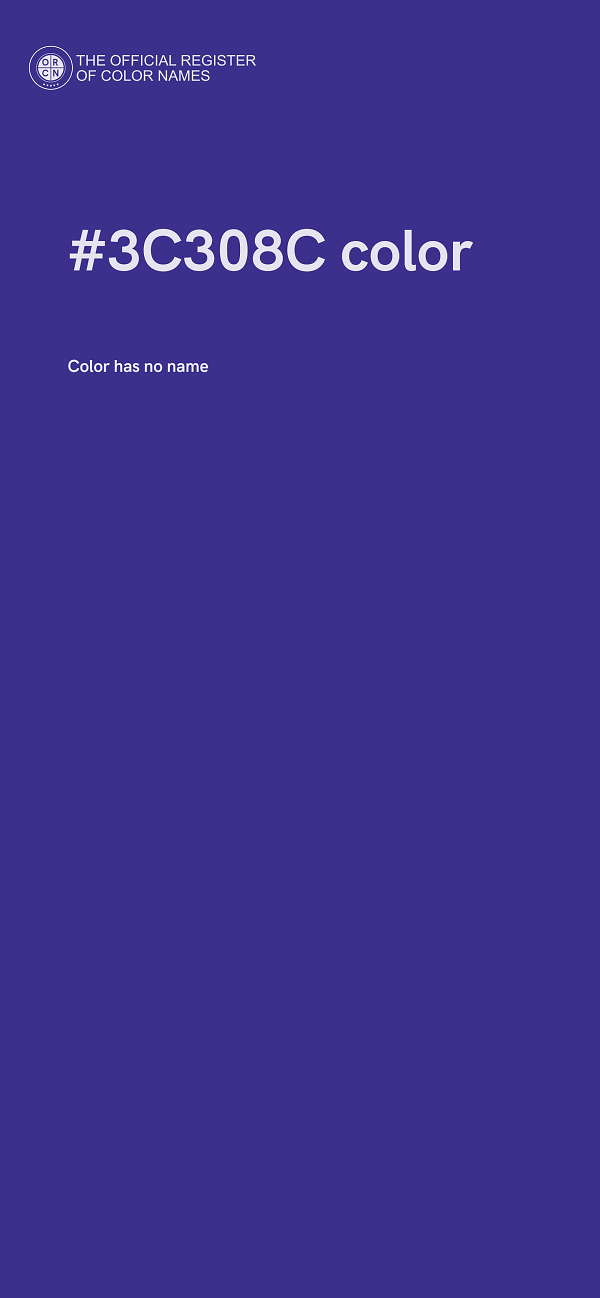 #3C308C color image