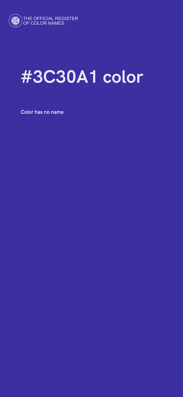 #3C30A1 color image