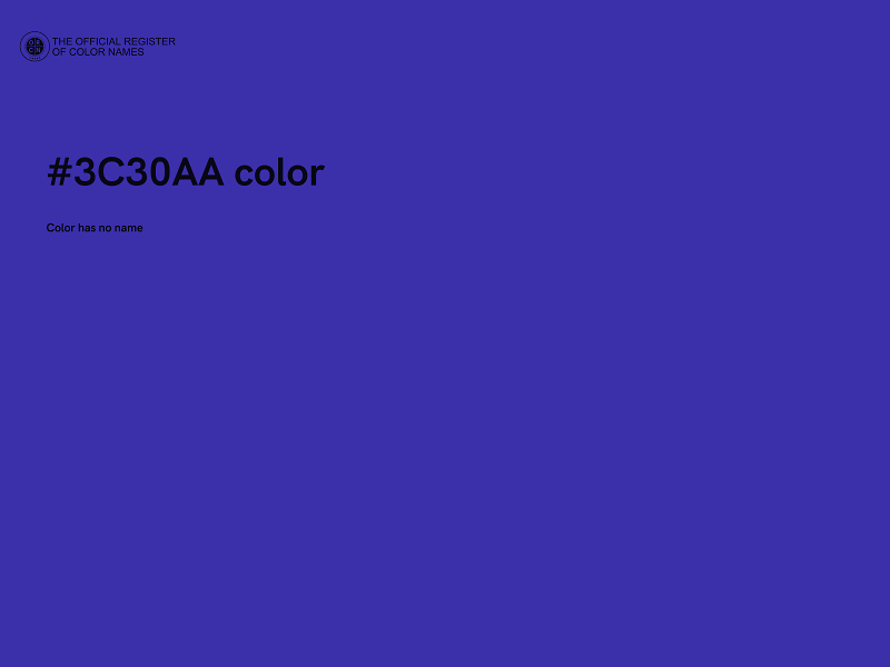 #3C30AA color image