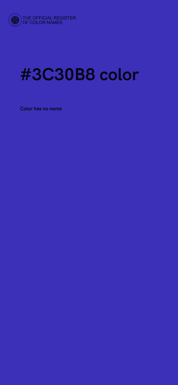 #3C30B8 color image