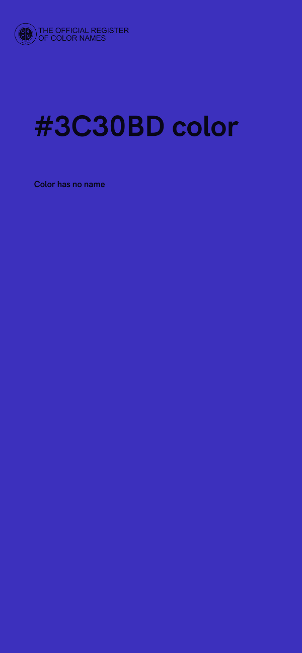 #3C30BD color image
