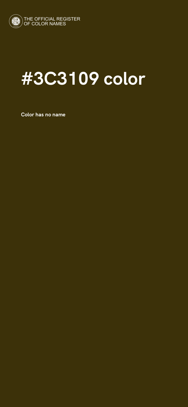 #3C3109 color image