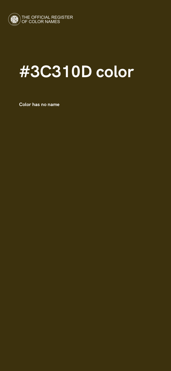 #3C310D color image