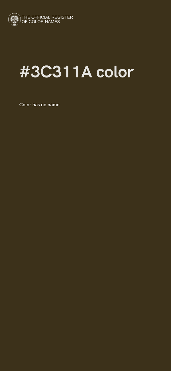 #3C311A color image