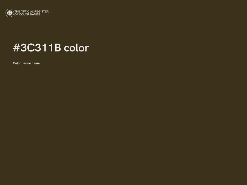 #3C311B color image