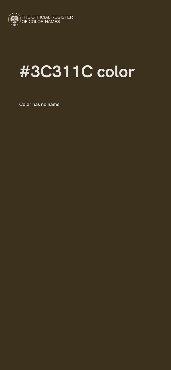 #3C311C color image