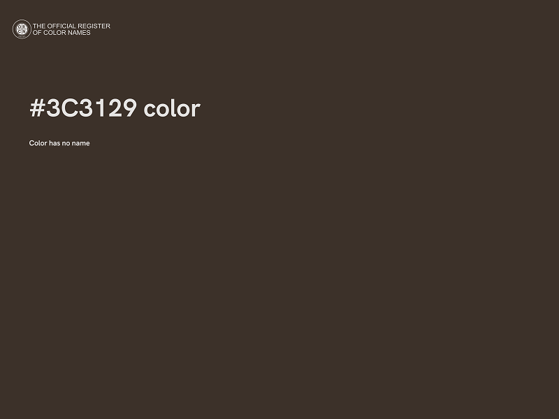 #3C3129 color image