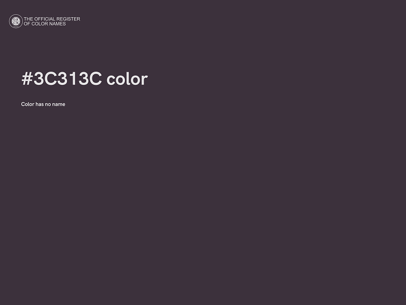 #3C313C color image