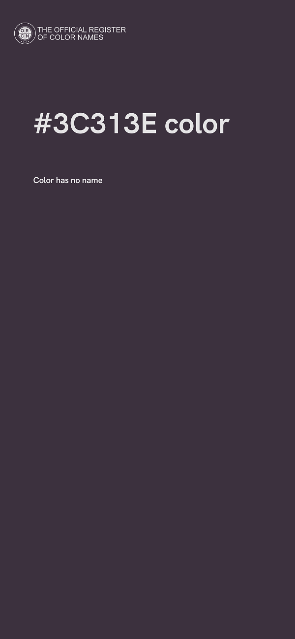 #3C313E color image