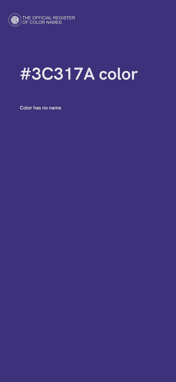 #3C317A color image