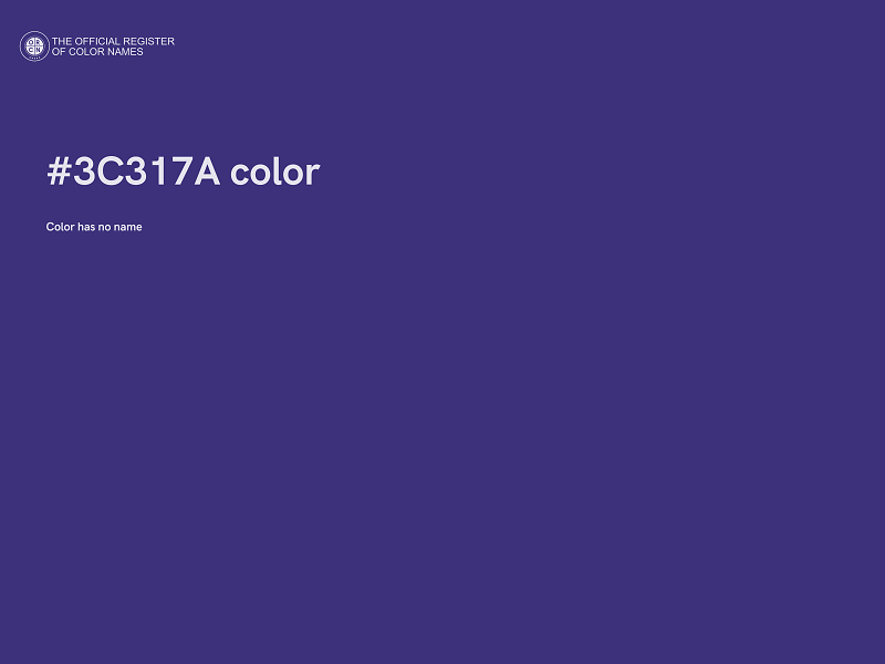 #3C317A color image