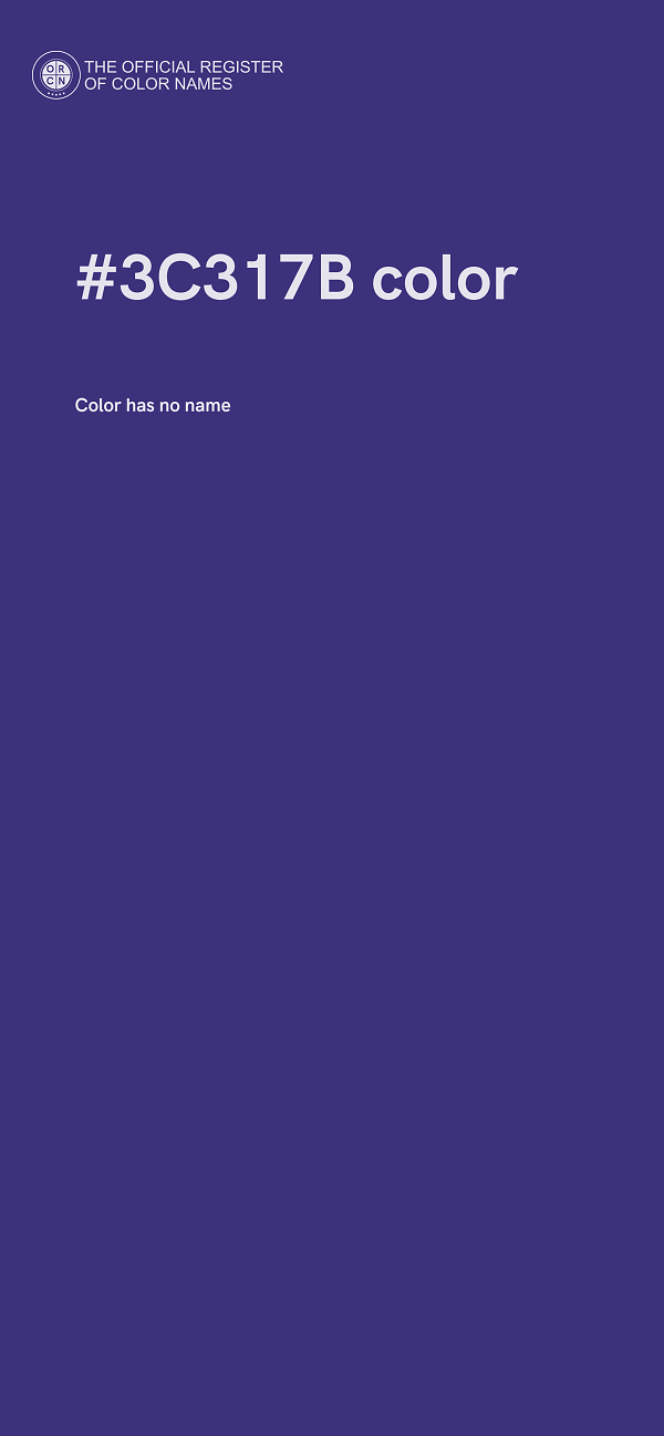 #3C317B color image