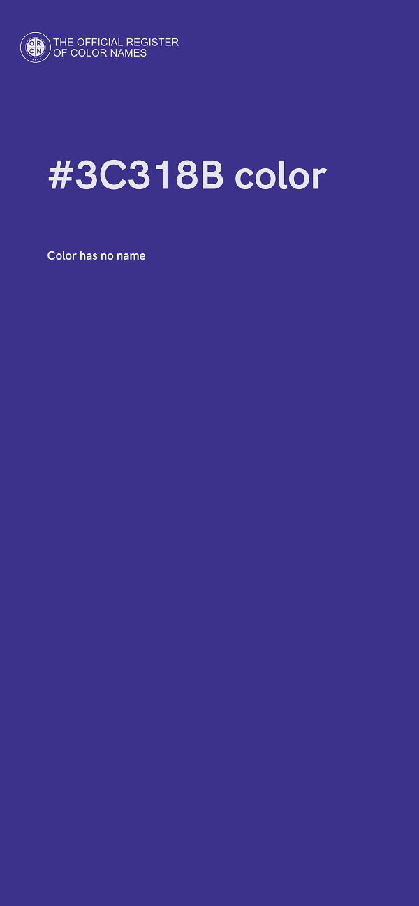 #3C318B color image