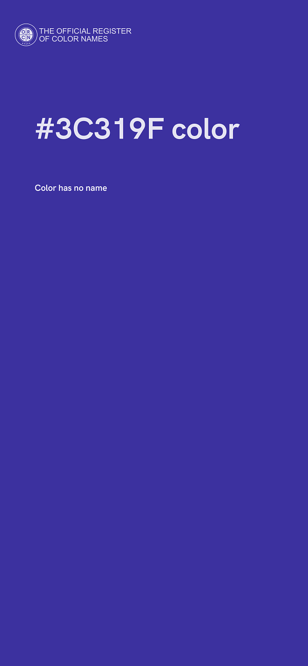 #3C319F color image