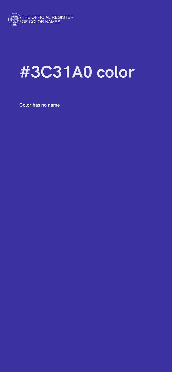 #3C31A0 color image