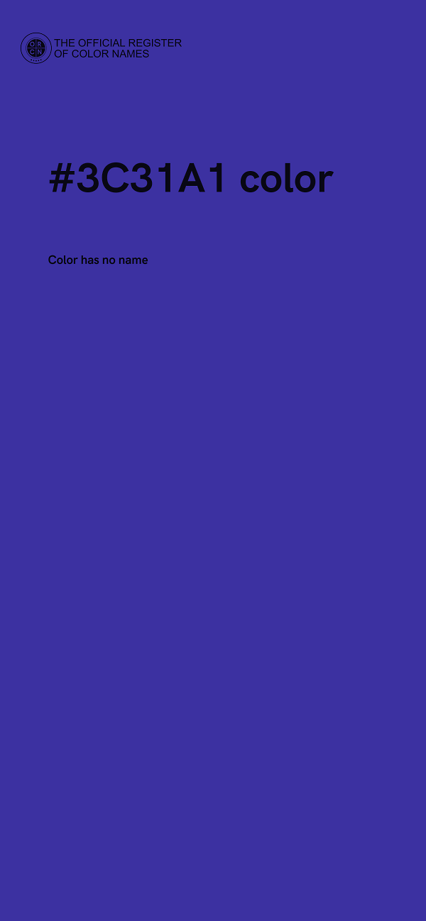 #3C31A1 color image