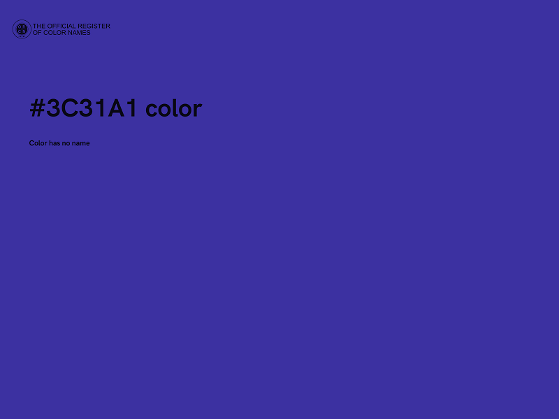 #3C31A1 color image