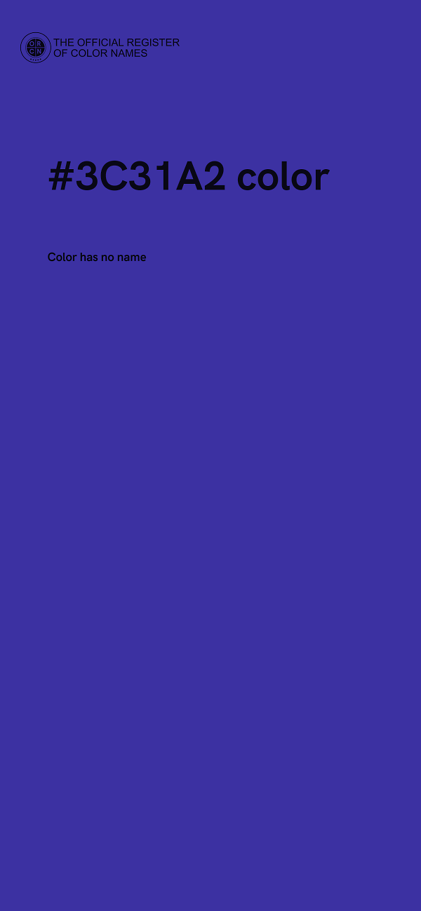 #3C31A2 color image