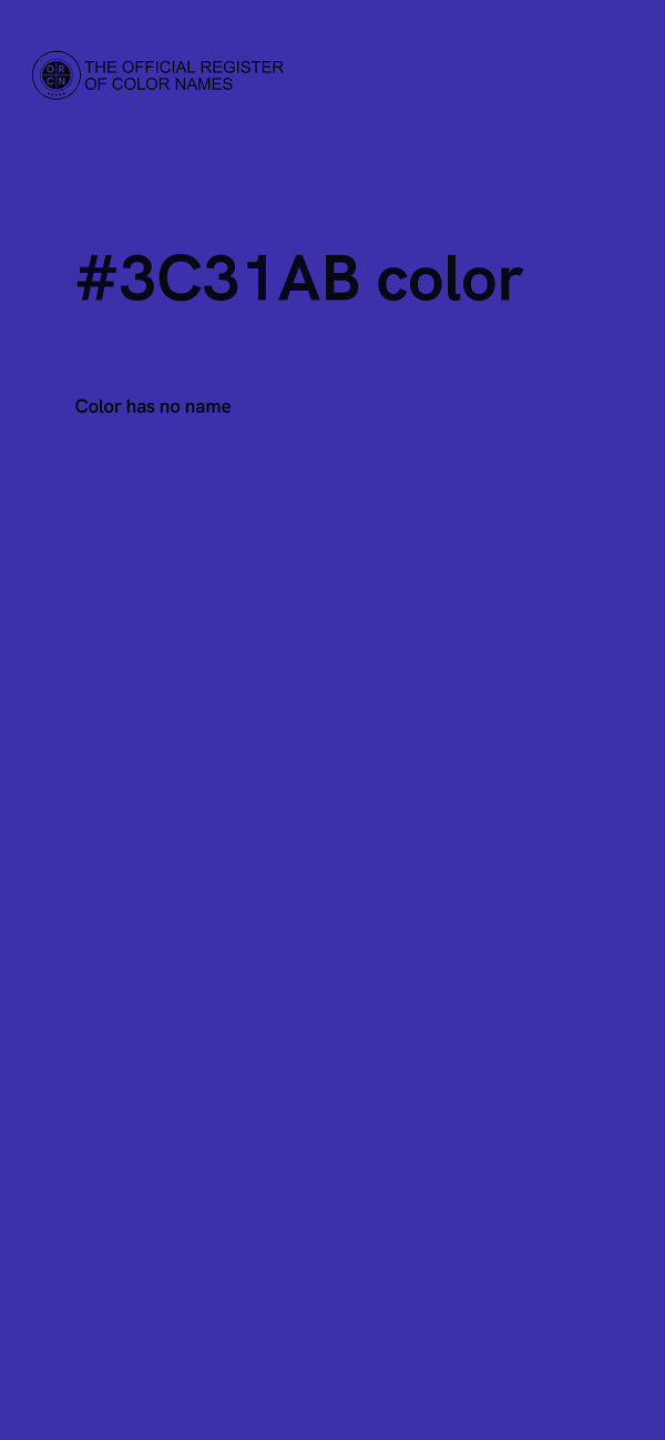 #3C31AB color image
