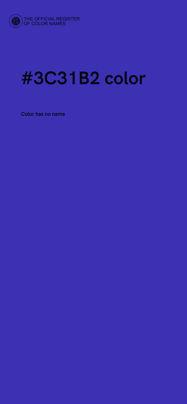 #3C31B2 color image