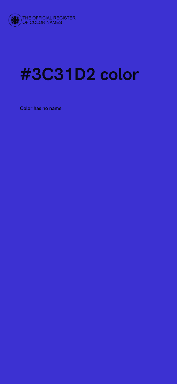 #3C31D2 color image