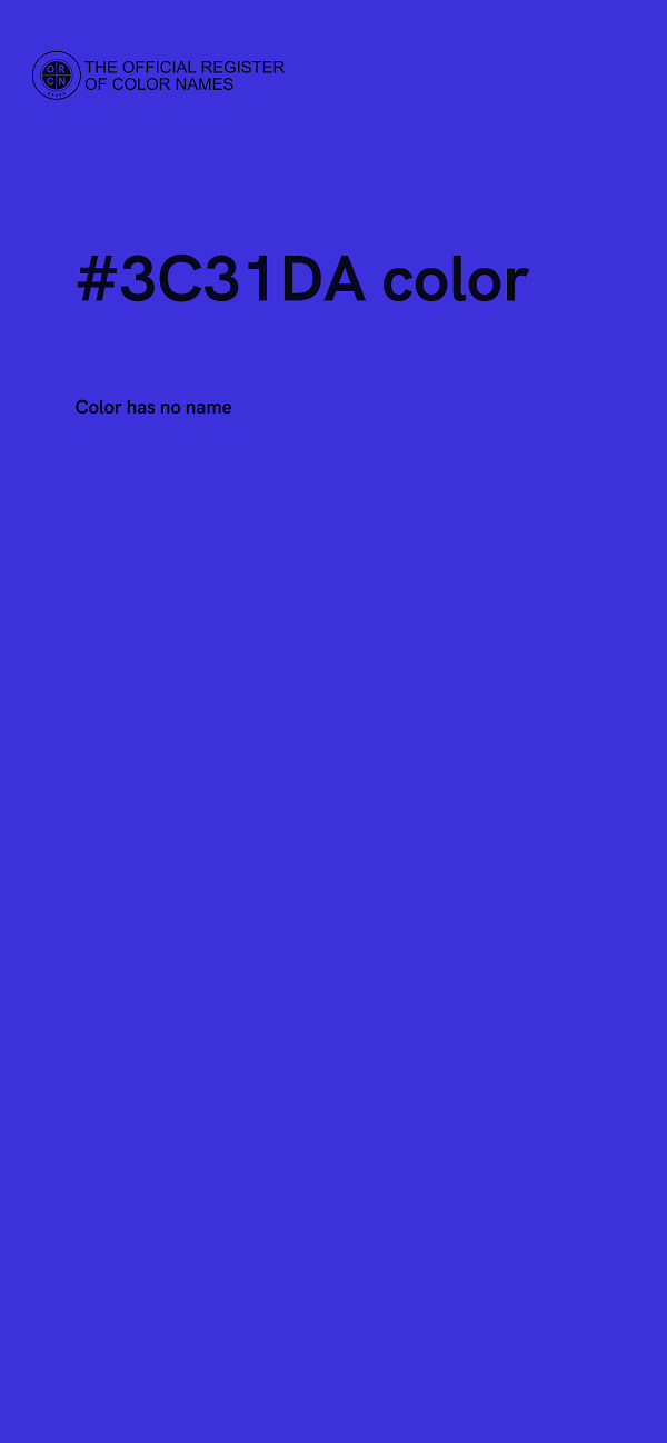 #3C31DA color image
