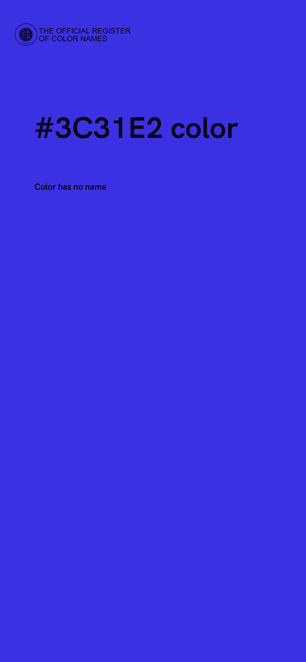 #3C31E2 color image