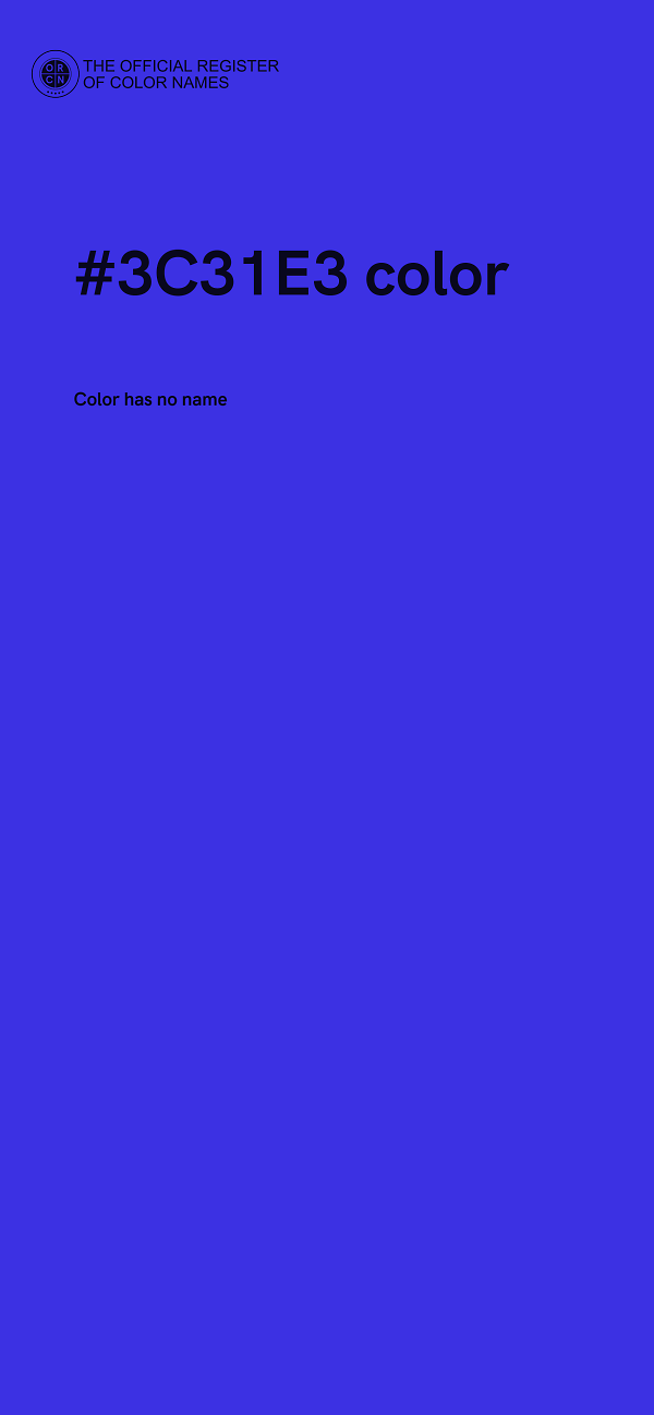 #3C31E3 color image