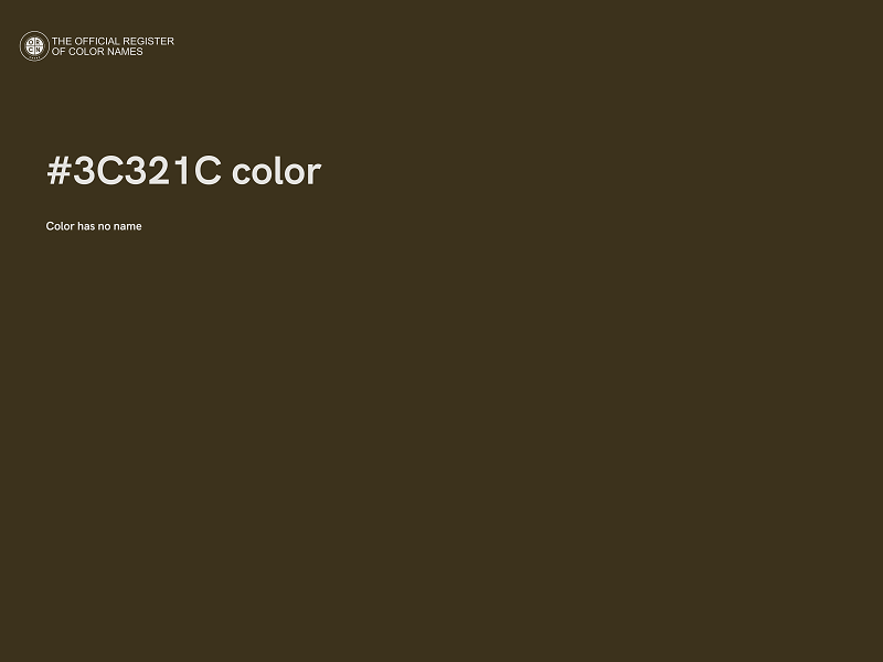 #3C321C color image